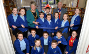 7 February 2018 - Here I am at the re-opening ceremony of Castletown Primary School Library.