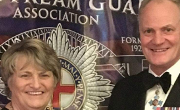9 March 2018 - Here I am with Brigadier Bibby, Branch President of the Coldstream Guards at their 96th Annual Re-union Dinner.