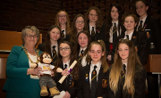 16 March 2018 - Here I am with some pupils at the Anti-Bullying Celebration Event held in the Council Chamber of the Civic Centre.