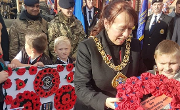 26 October 2018 - I visited The ‘Walk of Poppies’ from Barnes Park to St Luke’s Terrace in Pallion. I was joined by children from the activities club and older members of the community including 102 year old Sunderland WWI Veteran Mr Ernie Jones.