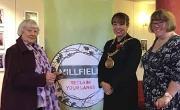 6 November 2018 - I awarded Mrs Sanderson £100 shopping vouchers as part of the Reclaim Your Lanes project. Hundreds of householders have been visited as part of the project which encourages neighbourliness.