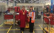 3 December 2018 - I passed on Christmas greetings to postmen and women at the Sunderland Delivery Office.