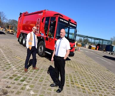 Electric bin lorry