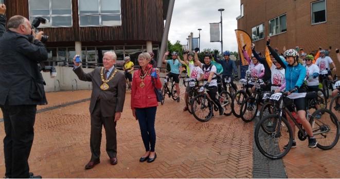 1 August 2021 - The Mayoress and I attended the 10th Anniversary Active Sunderland Big Bike Ride. We both had the pleasure of starting the race.