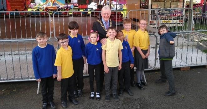8 October 2021 - I had the pleasure of officially opening the Houghton Feast Fairground to a group of Special Educational Needs children.
