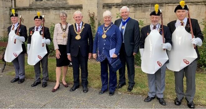 10 October 2021 - The Mayoress and I, Deputy Mayor and Consort attended Sunderland Minster to observe the Suez Veterans Association laying up its standard in a special service presided by The Revd Canon Stuart Bain Provost of Sunderland Minster.