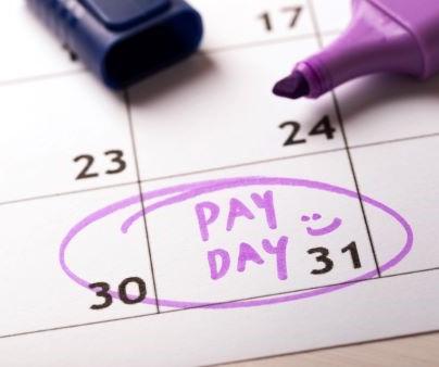 Calendar and pay day