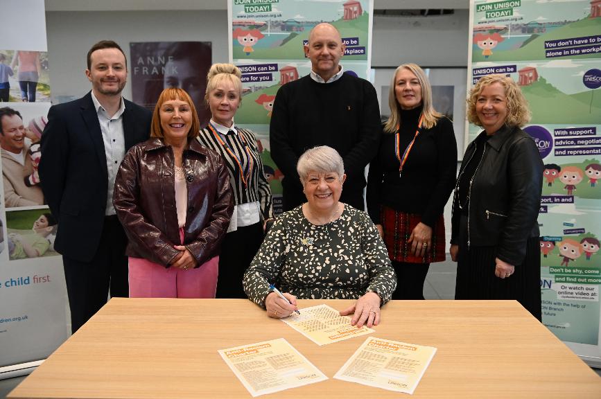 Unison Anti Racism charter signing